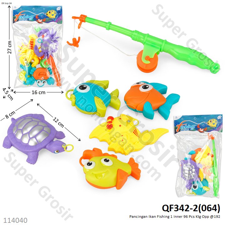 Pancingan Ikan Fishing 1 Inner 96 Pcs Ktg Opp @192