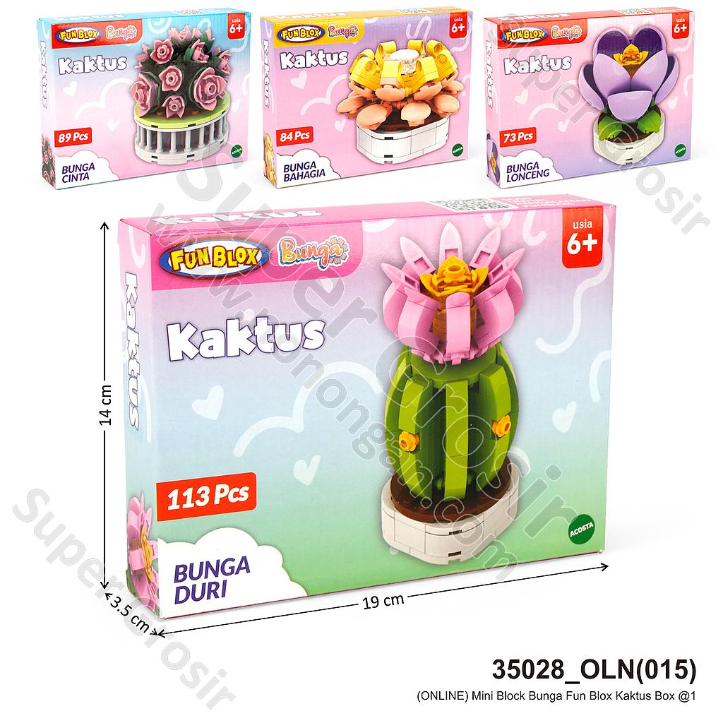  Mini Block Bunga Fun Blox Kaktus Box @1