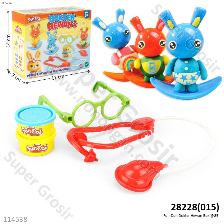Fun-Doh Dokter Hewan Box @85