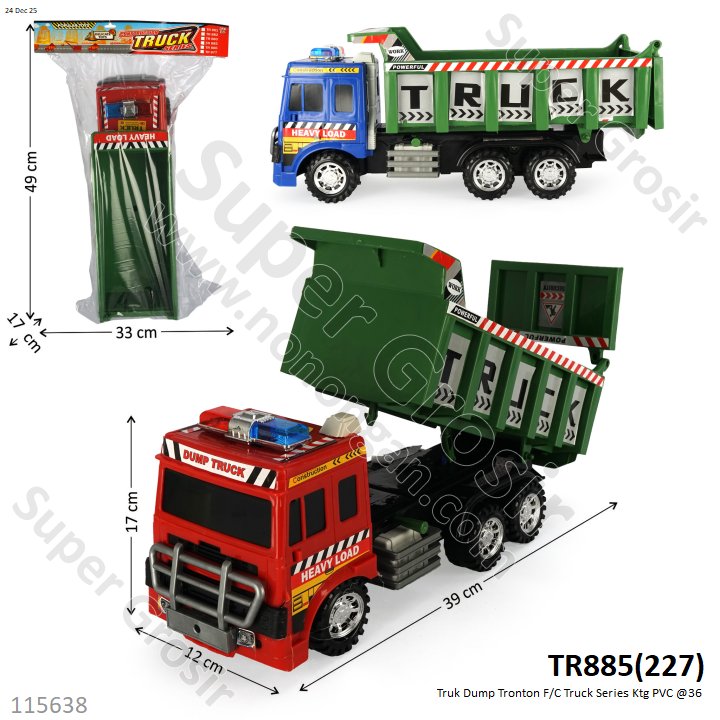 Truk Dump Tronton F/C Truck Series Ktg PVC @36