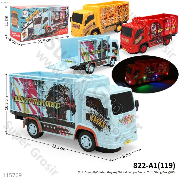 Truk Dump B/O Jalan Goyang Telolet Lampu Basuri Truk Oleng Box @60