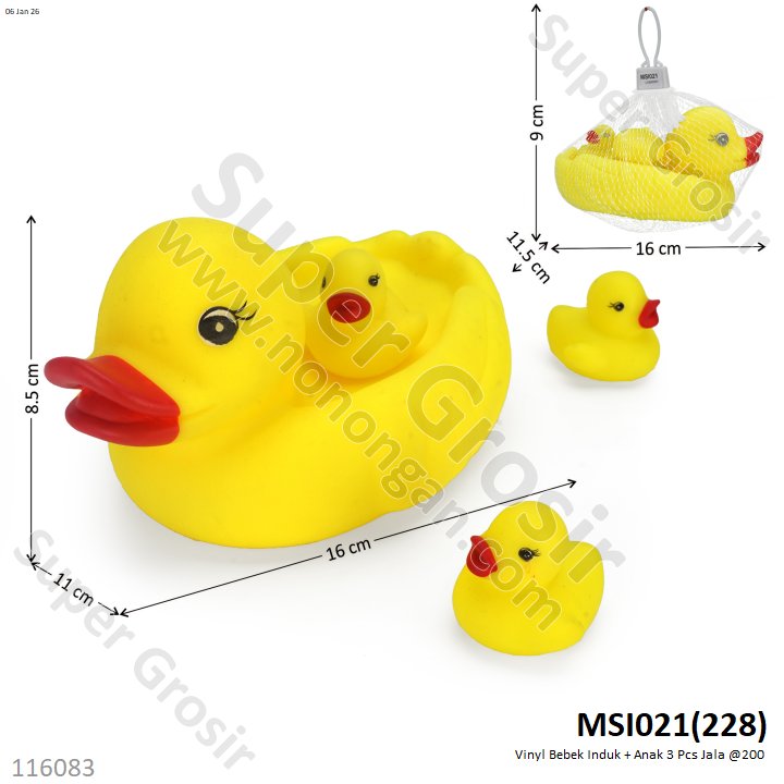 Vinyl Bebek Induk + Anak 3 Pcs Jala @200