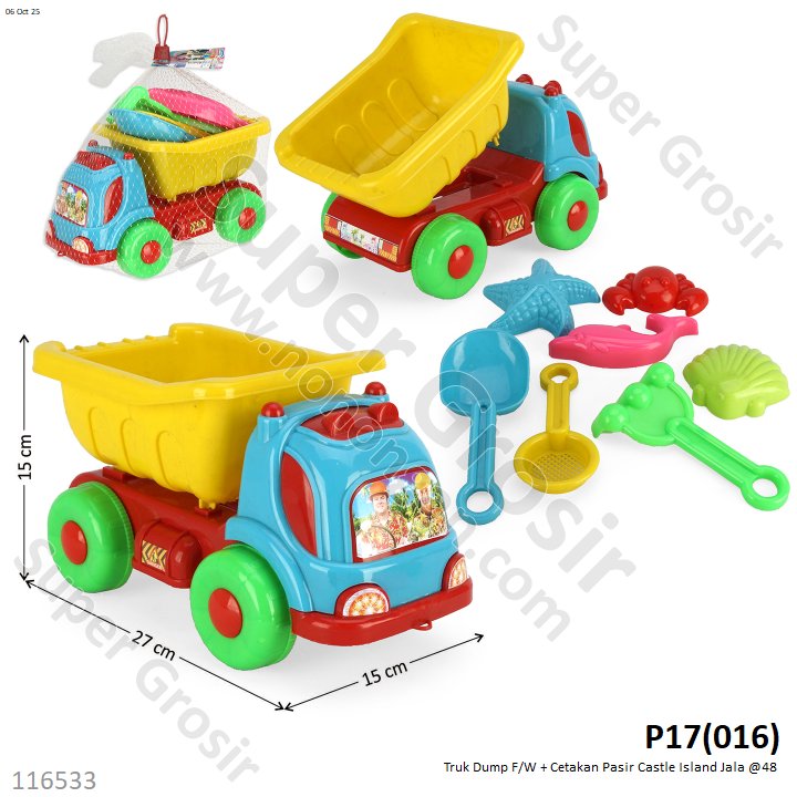 Truk Dump F/W + Cetakan Pasir Castle Island Jala @48