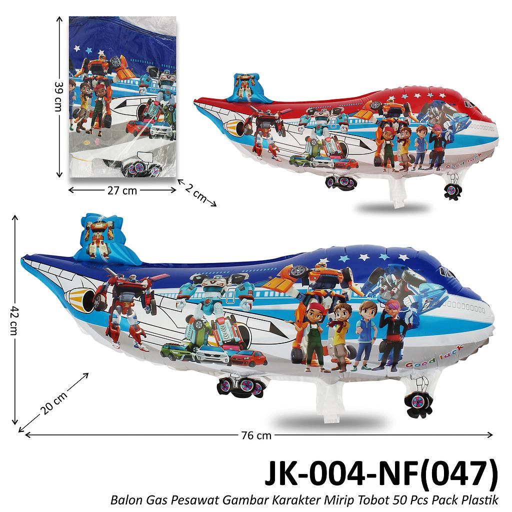 Balon Gas Pesawat Gambar Karakter 50 Pcs Pack Plastik @60 