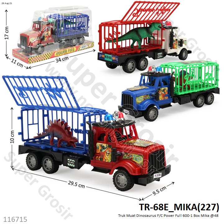 Truk Muat Dinosaurus F/C Power Full 600-1 Box Mika @48