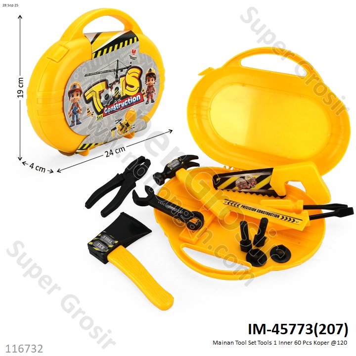 Mainan Tool Set Tools 1 Inner 60 Pcs Koper @120