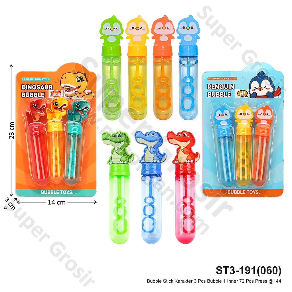 Bubble Stick Karakter 3 Pcs Bubble 1 Inner 72 Pcs Press @144