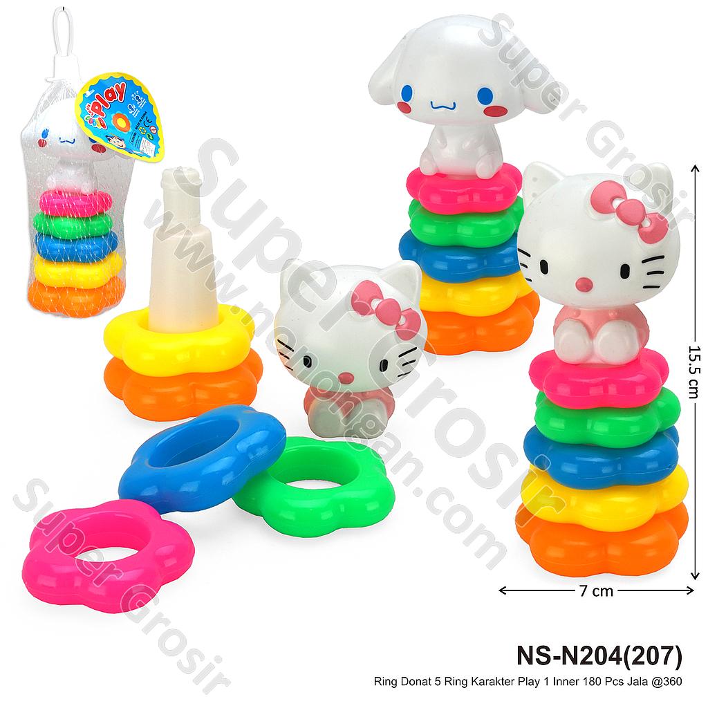 Ring Donat 5 Ring Karakter Play 1 Inner 180 Pcs Jala @360