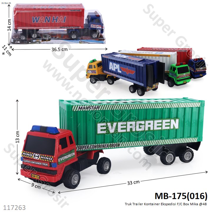 Truk Trailer Kontainer Ekspedisi F/C Box Mika @48
