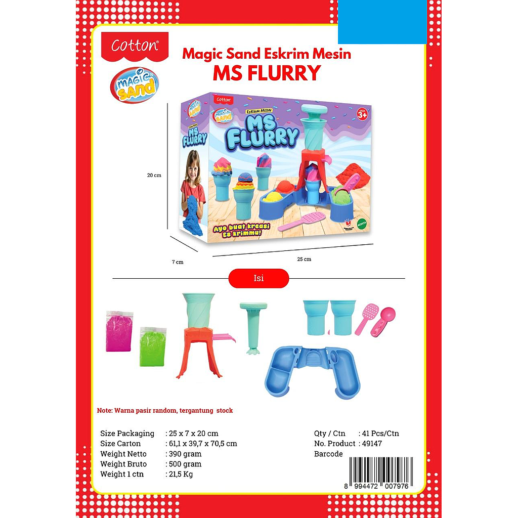Magic Sand Es Krim MS Flurry Box @41