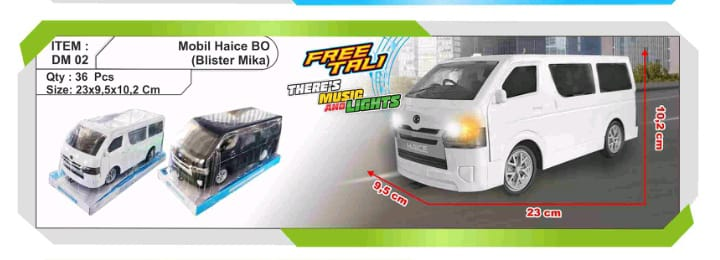 Mobil Hiace F/W B/O Suara Telolet Lampu + Tali High-Tech Performance Box Mika @36