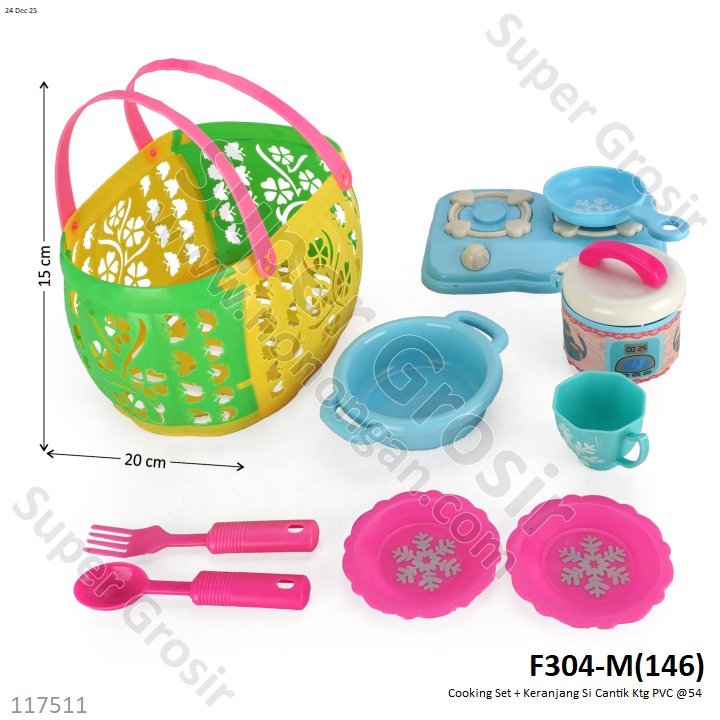 Cooking Set + Keranjang Si Cantik Ktg PVC @54