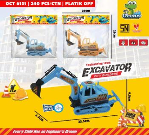 Excavator F/C Excavator City Builders 1 Inner 120 Pcs Ktg Opp @240