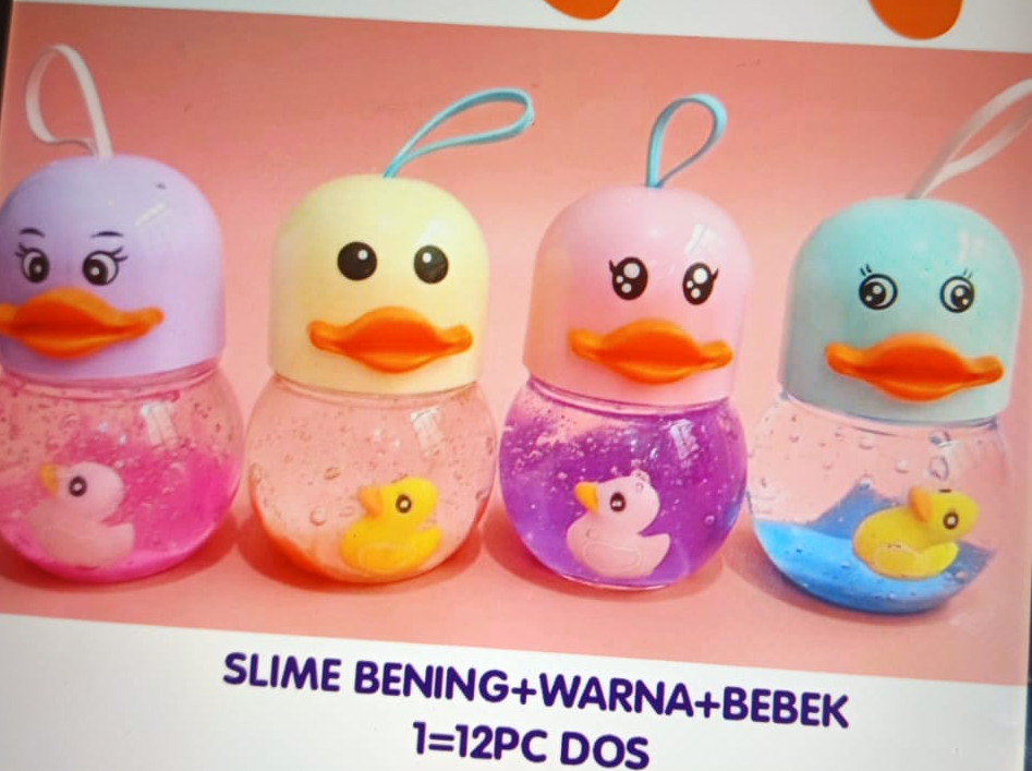 Slime Bebek Crystal Mud 1 Box 12 Pcs Botol @144