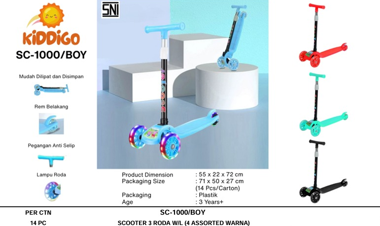 Scooter Roda 3 Roda Nyala Scooter Speed Ktg Opp @14