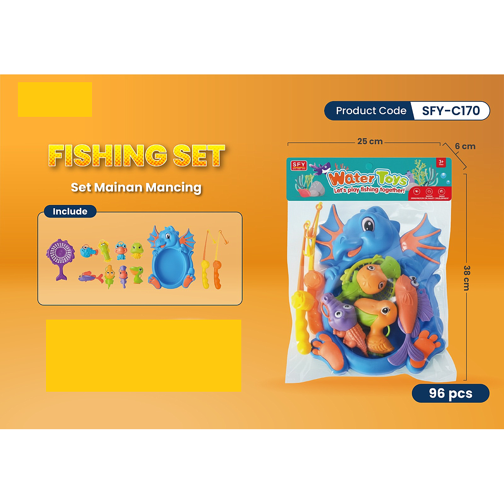 Pancingan Ikan 4 Pcs Kolam Model Naga Water Toys 1 Inner 48 Pcs Ktg PVC @96