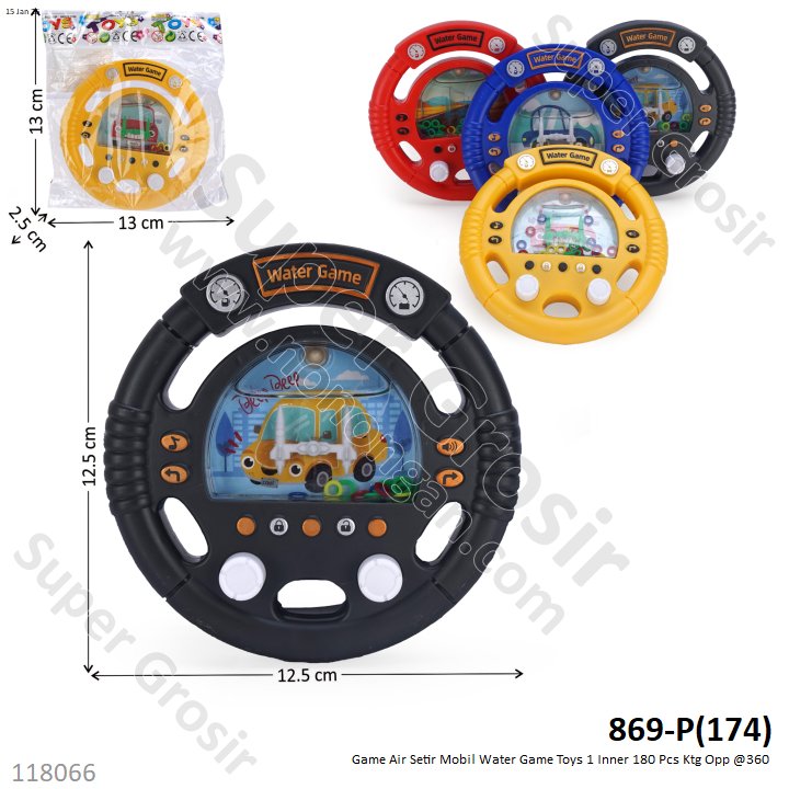 Game Air Setir Mobil Water Game Toys 1 Inner 180 Pcs Ktg Opp @360