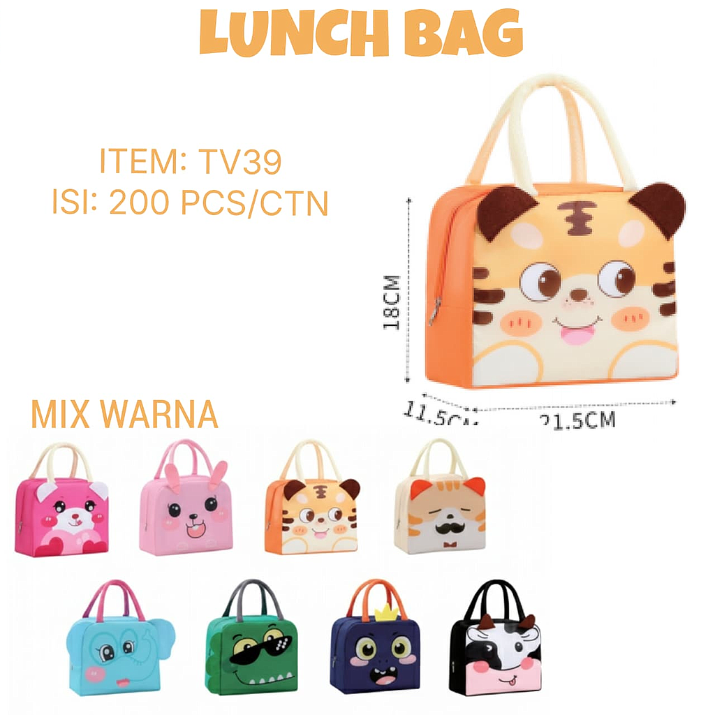 Tas Lunch Bag Karakter 1 Ikat 10 Pcs Ktg Opp @200