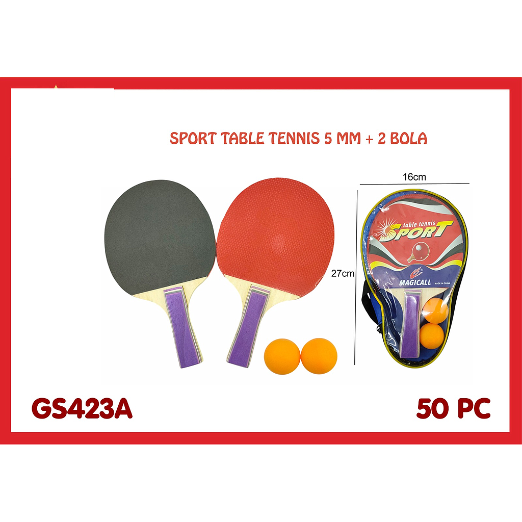 Bet Pingpong / Tenis Meja 2 Pcs Set Bola 2 Pcs Sport Magicall Tas @50