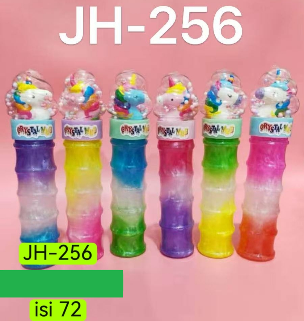 Slime Tabung Isi Unicorn Rainbow Crystal Mud 1 Box 6 Pcs Tabung @72 