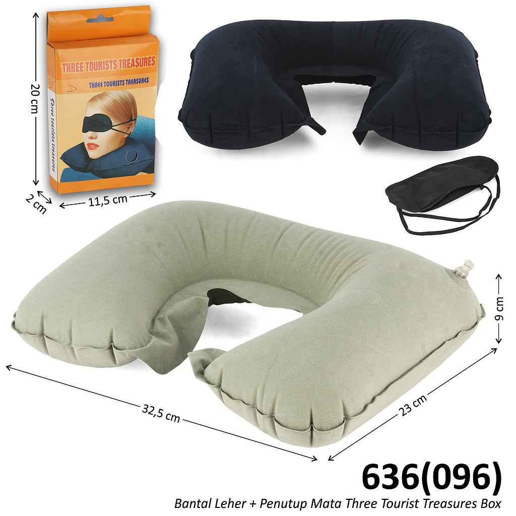 Bantal Leher 1 Pcs + Penutup Mata Three Tourist Treasures Box @500