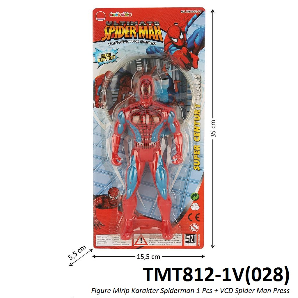 Action Figure Spiderman dan CD Spider Man Press @240