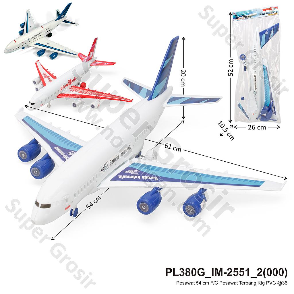 Pesawat 54 cm F/C Pesawat Terbang Ktg PVC @36