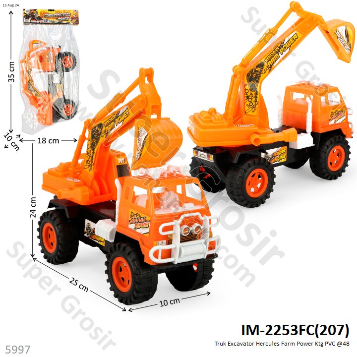 Truk Excavator F/C Hercules Farm Power Ktg PVC @48
