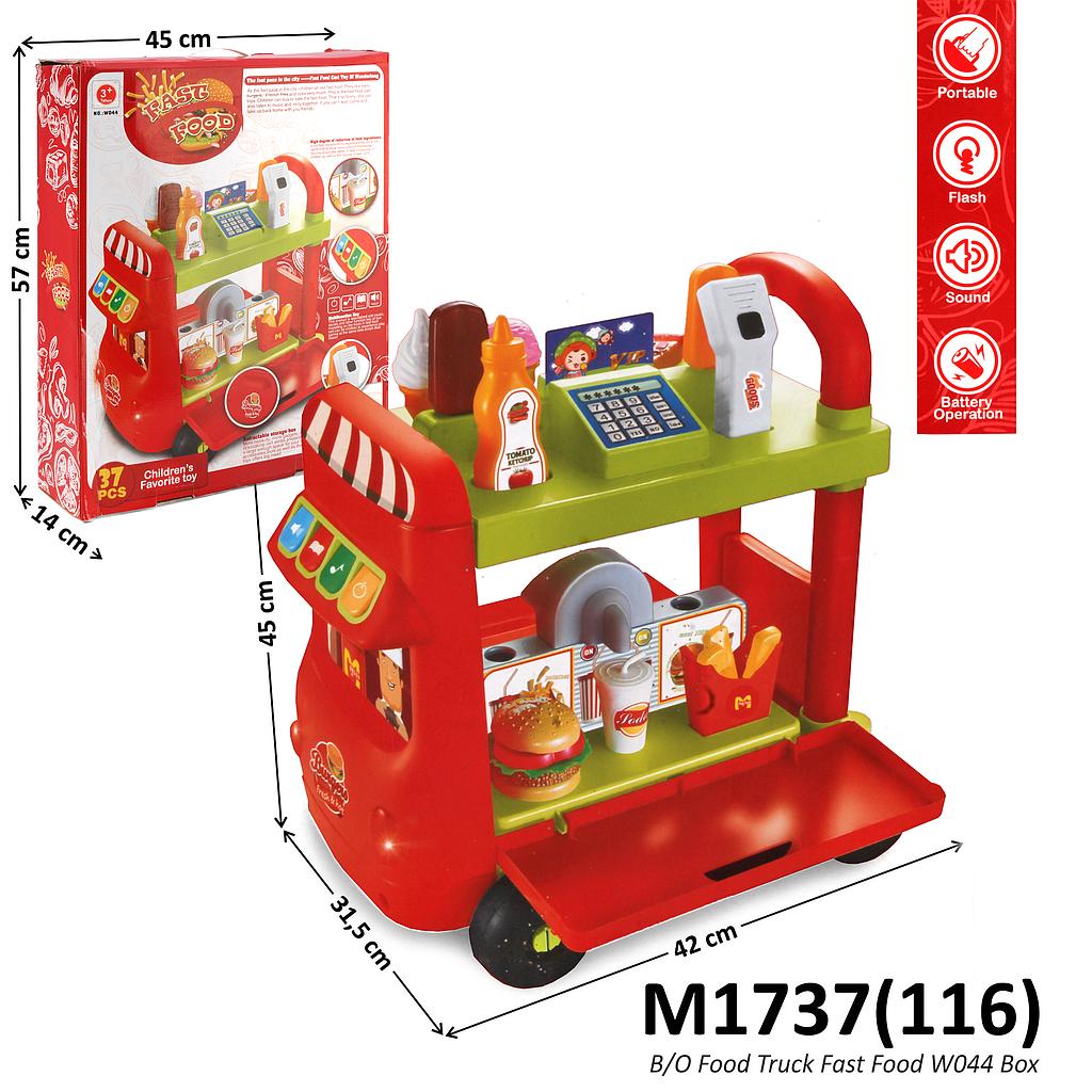 Kedai Makanan Truk B/O Musik Lampu Fast Food W044 Box @8