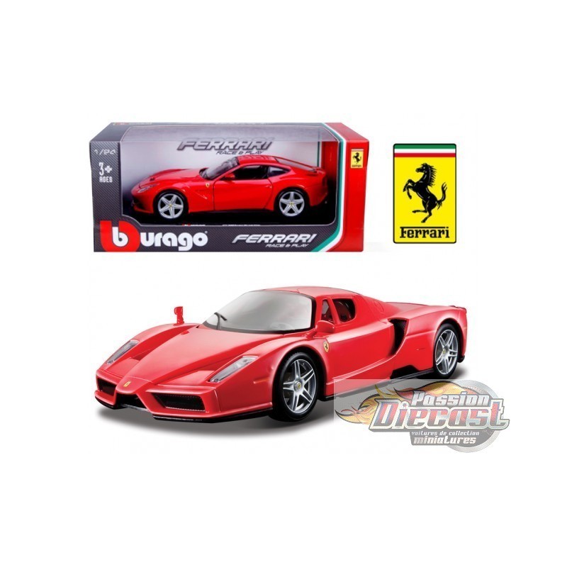 Diecast Mobil Enzo Ferrari 1:24 Bburago Box Window 