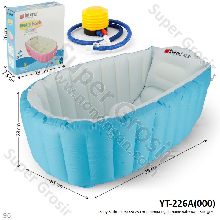 Baby Bathtub 98x65x28 cm + Pompa Injak Intime Baby Bath Box @20