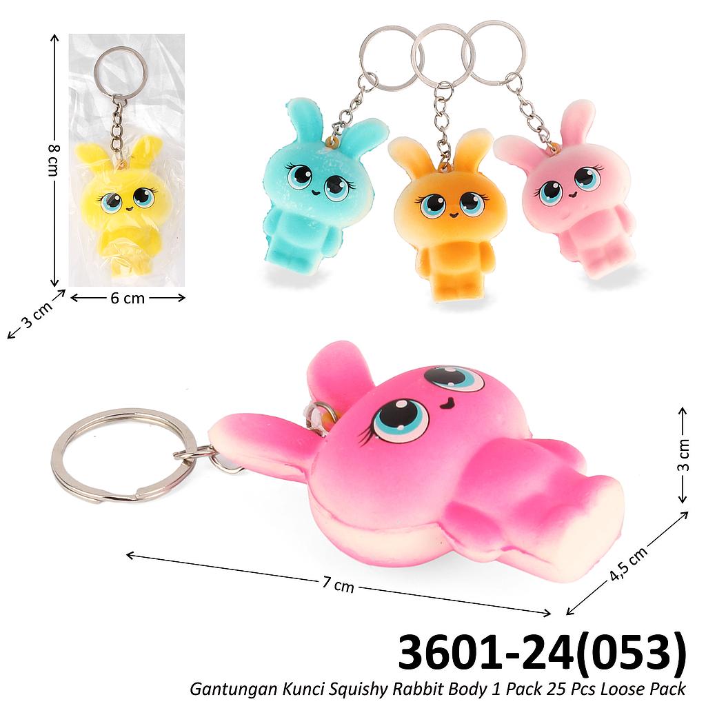 Gantungan Kunci Squishy Rabbit Body 1 Pack  25 Pcs Loose Pack @1200