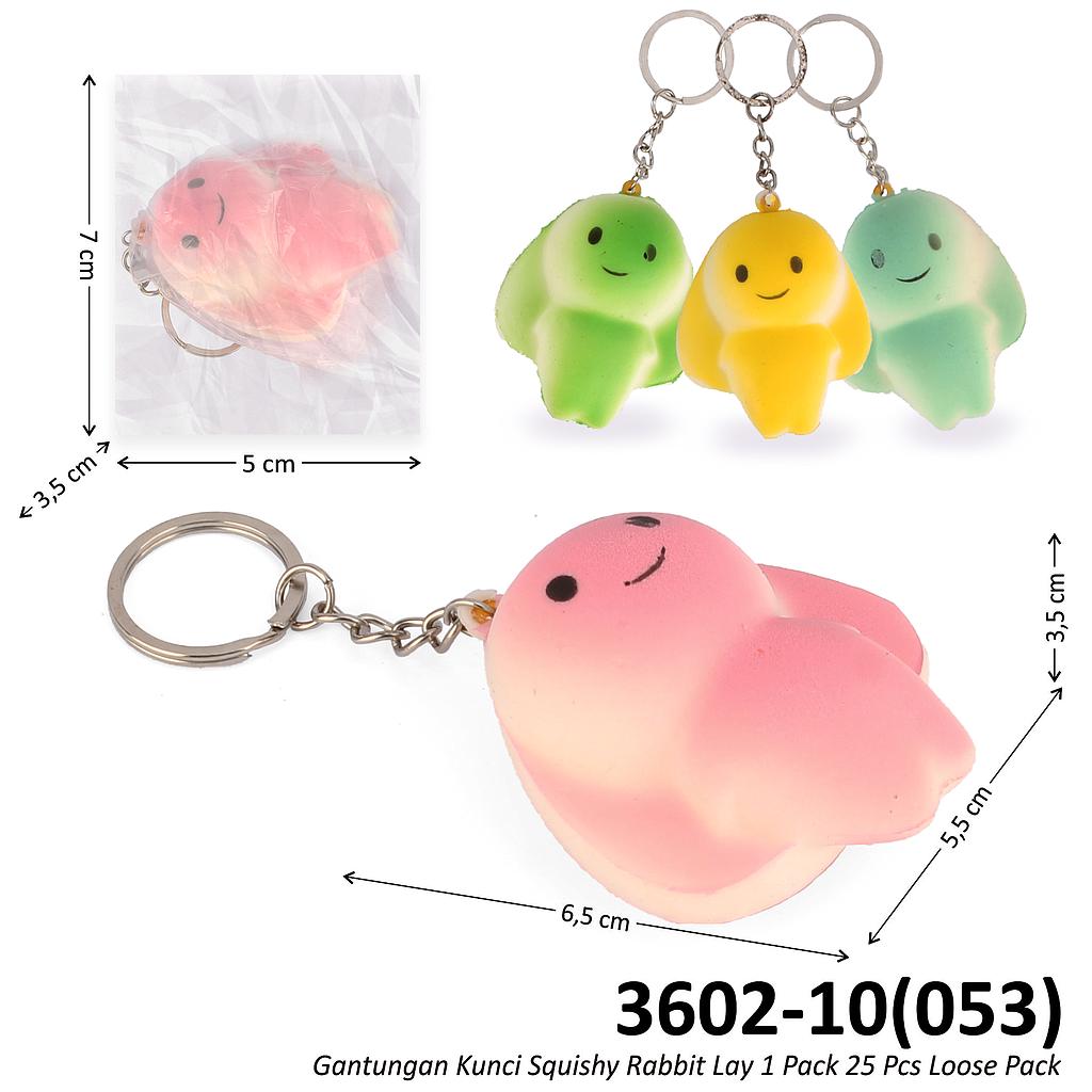Gantungan Kunci Squishy Rabbit Lay 1 Pack 25 Pcs Loose Pack @1200