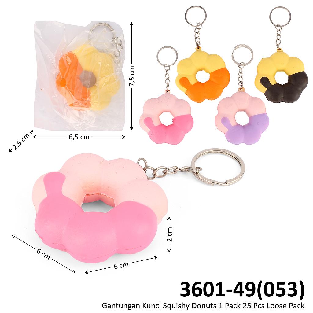 Gantungan Kunci Squishy Donuts 1 Pack 25 Pcs Ktg Opp @1200