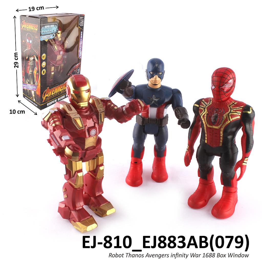 Robot Avengers B/O Infinity War 3 Karakter Box Window @60
