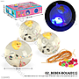 Bola Bekel LED 6,5 cm + Tali Super Duper Glitter Ball 1 Box 12 Pcs Loose Pack @144