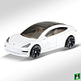 Hot Wheels - Tesla Model 3 - FYB50 / 2019