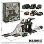 Parking Lot Track Militer Set Diecast Mobil 1 Pcs Skala Hot Wheels F/W Military Series D-3407 1 Inner 32 Pcs Box Window @64