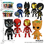 Action Figure Avengers 5 Pcs Toys 664-1 Ktg Opp @360