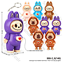 Boneka Ganti Muka Karakter 2 In 1 Gantungan Kunci 1 Pack 12 Pcs Ktg Opp @300